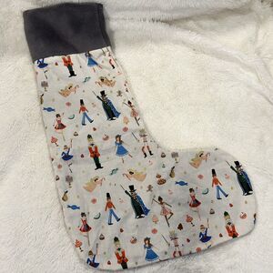 Homemade Christmas Stocking Rifle Paper Company Nutcracker Fabric 20” Holiday